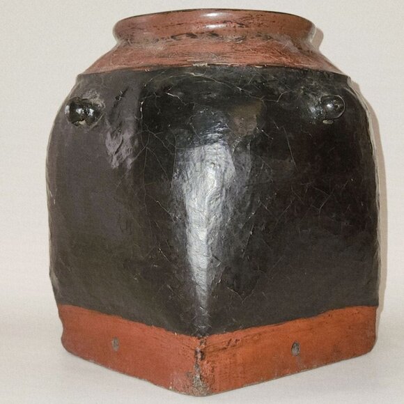 Antique Burmese Lacquer Carrying Container (Hsi O) - Picture 3 of 6